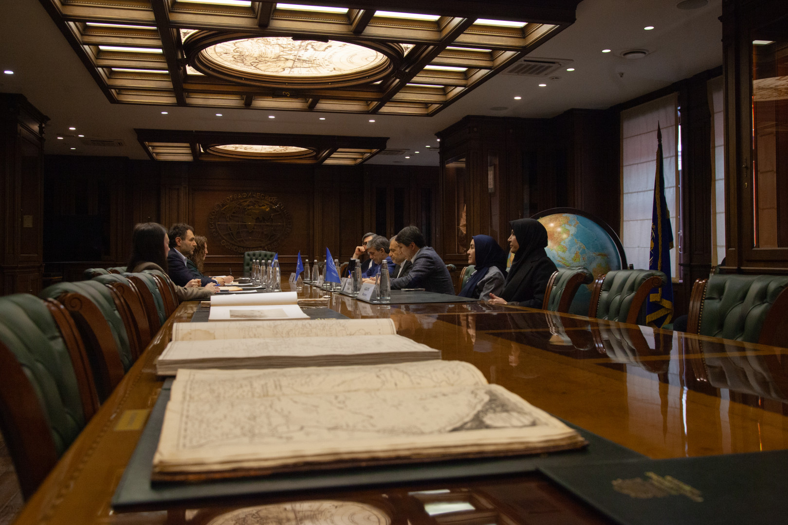 Participants of the meeting at the Headquarters of the Russian Geographical Society. Photo: Anna Yurgenson / RGS press service