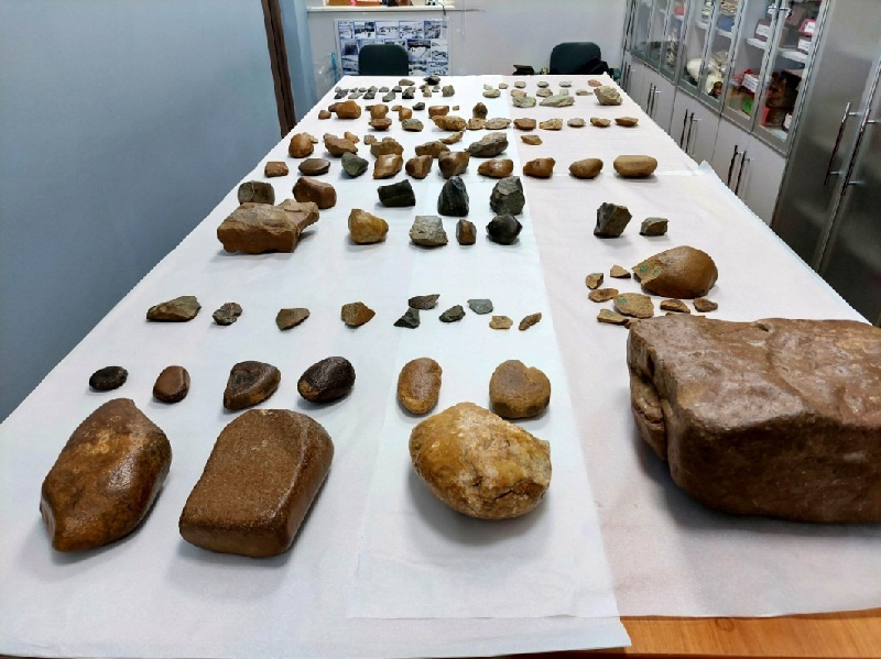 Коллекция наиболее представительных артефактов в Музее арктической археологии имени Федосеевой