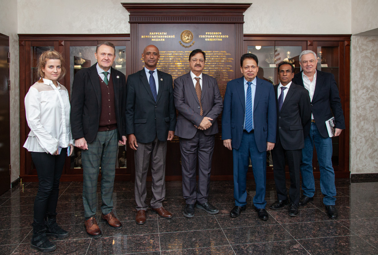 Participants of the meeting at the Headquarters of the RGS in Moscow. Photo: Anna Yurgenson / RGS press service