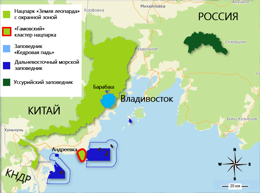 Карта территорий ФГБУ