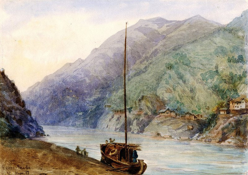 A river in China, Piasetsky Pavel Yakovlevich. Photo: https://goskatalog.ru