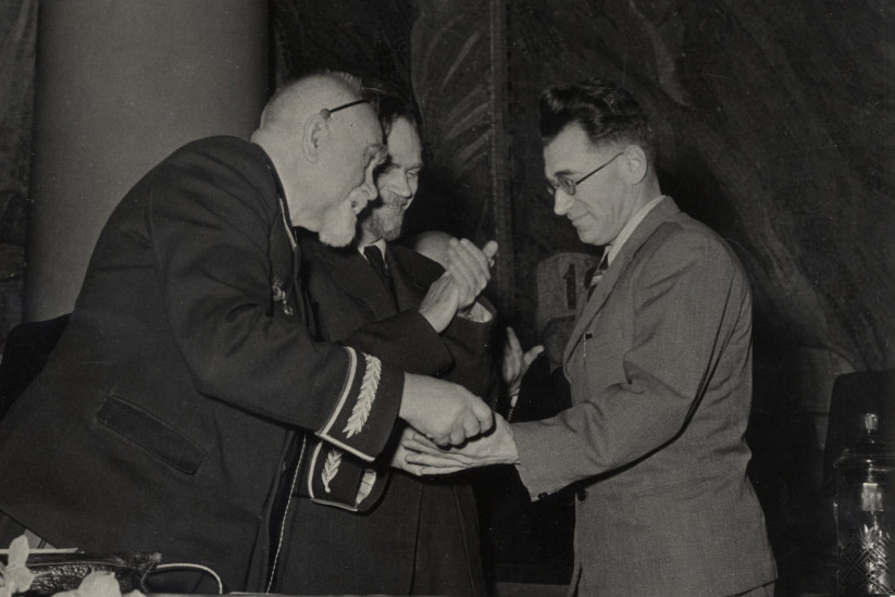 На II съезде Всесоюзного географического общества, 1955 год. Фото: Научный архив РГО
