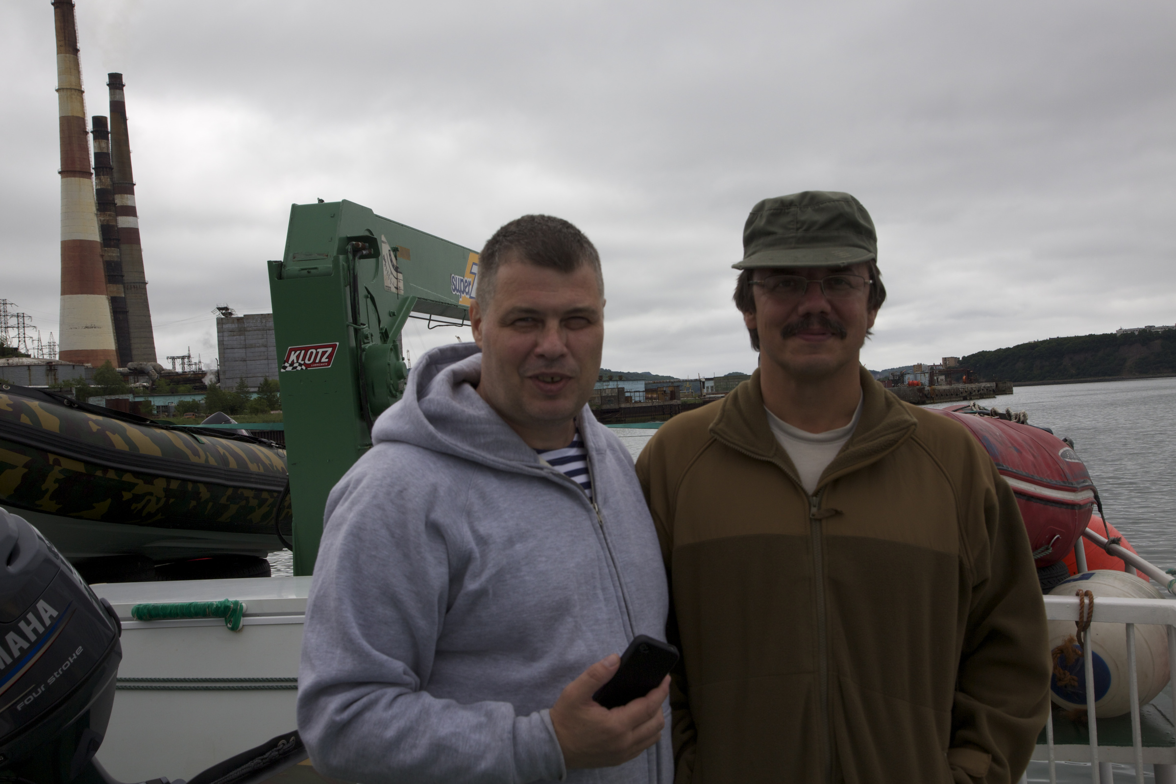 Евгений Коблик и Иван Затевахин на съёмке программы. Фото из личного архива Евгения Коблика