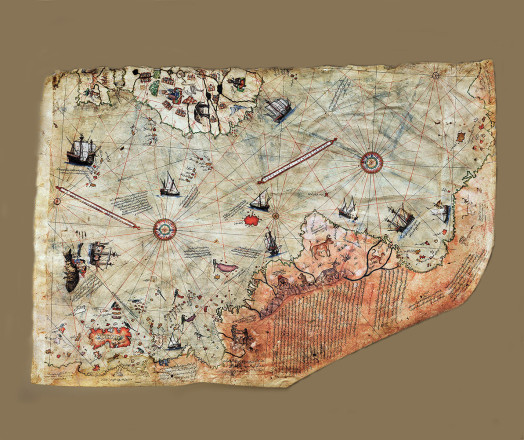 Карта Пири Рейса. Фото: https://en.wikipedia.org