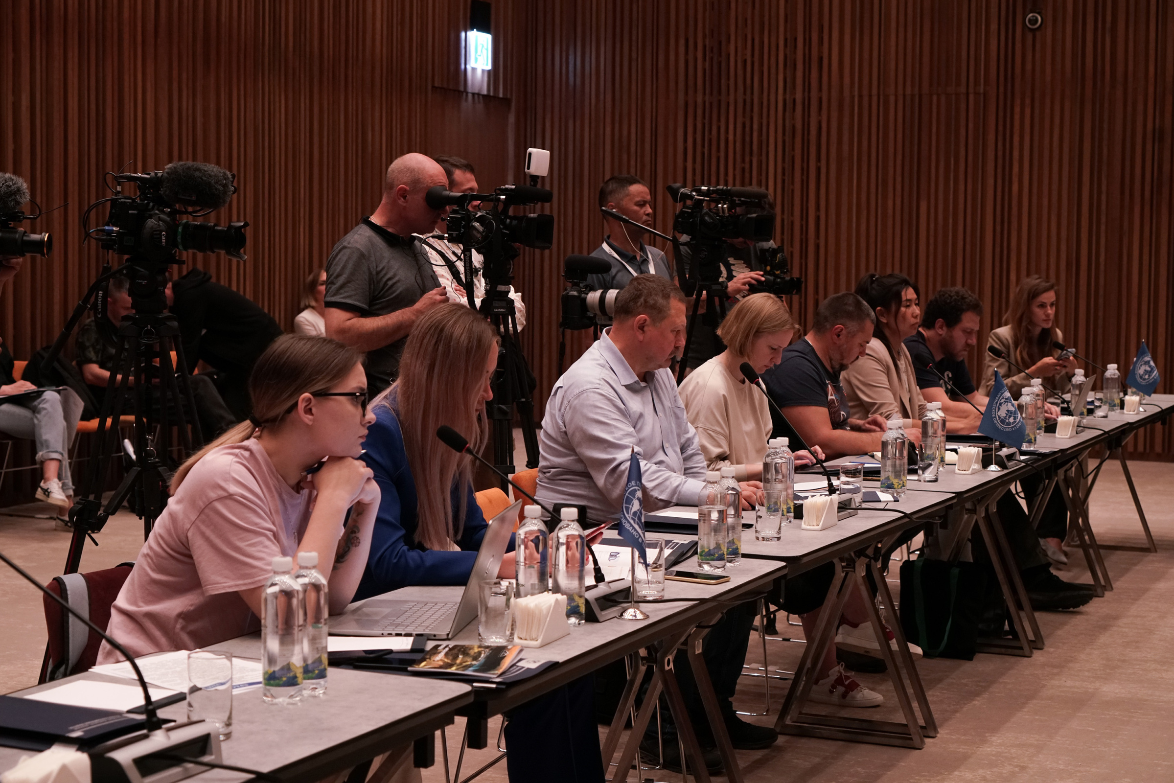 Журналисты внимательно слушали выступления представителей РГО. Фото: Анна Юргенсон / Пресс-служба РГО
