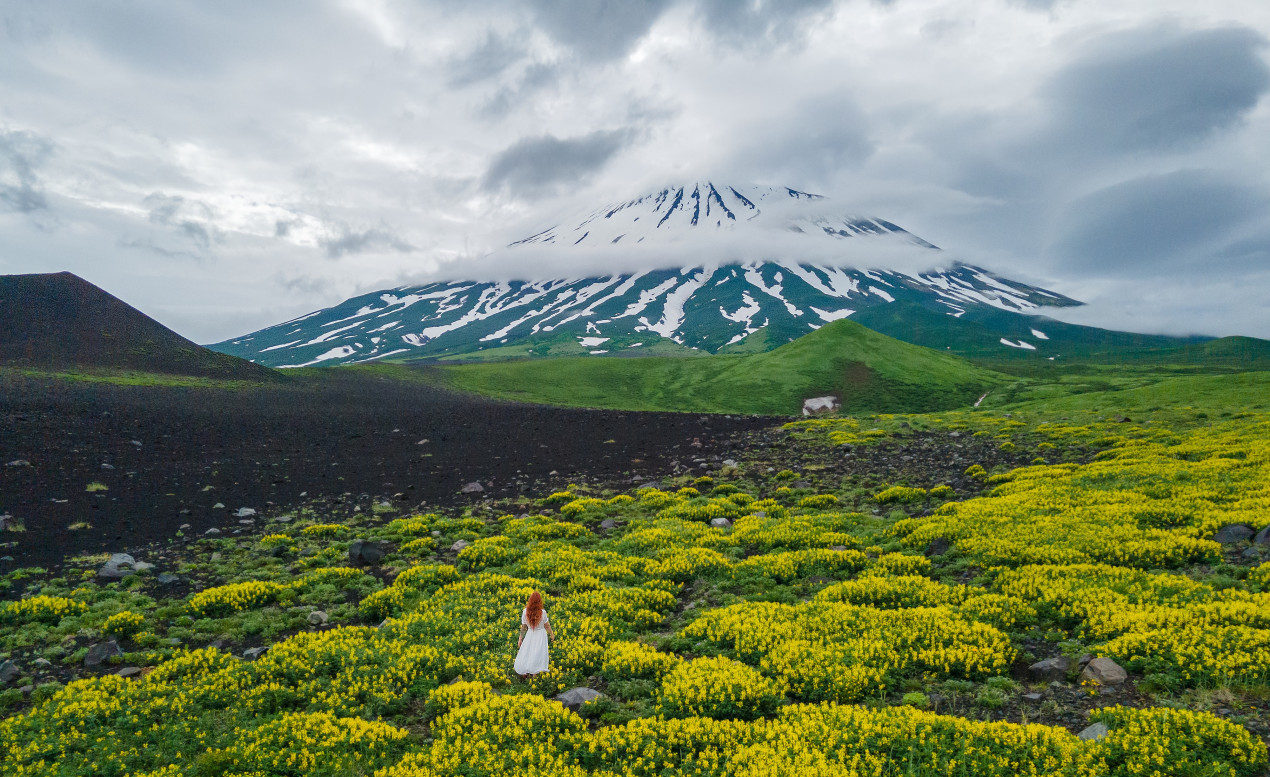 Вулкан Алаид. Фото: Константин Абрамов, участник конкурса РГО 