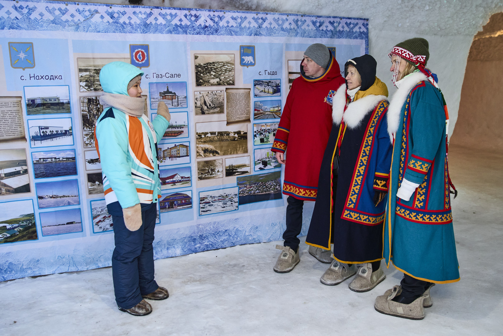 The RGS’s delegation at the Permafrost Museum. Photo: Sergei Polyukhov