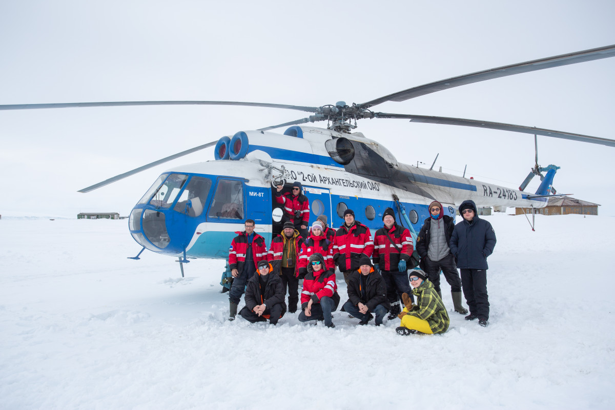 Члены съемочной группы в Арктике. Фото предоставлено участниками проекта