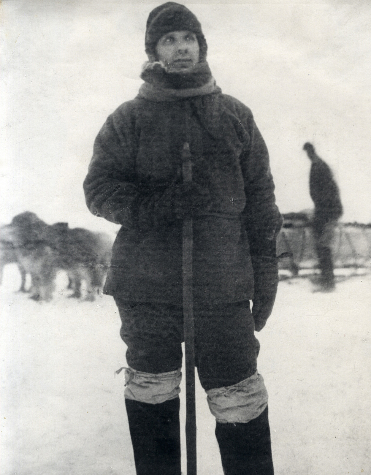 Георгий Седов перед выходом к полюсу, 2 февраля 1914 г., Земля Франца Иосифа, бухта Тихая. Фото: Научный архив РГО