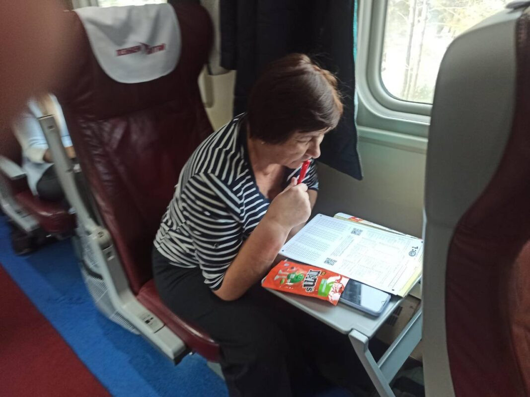 The Geographical Dictation on the “Steppe Express” train in the Altai Territory. Photo: OAO "Russian Railways"