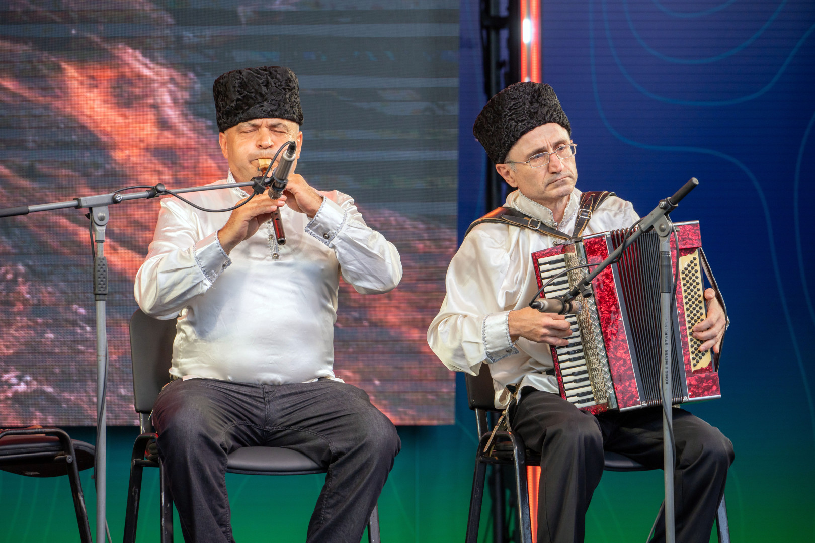 Дагестанские артисты на главной сцене Фестиваля РГО. Фото: пресс-служба РГО