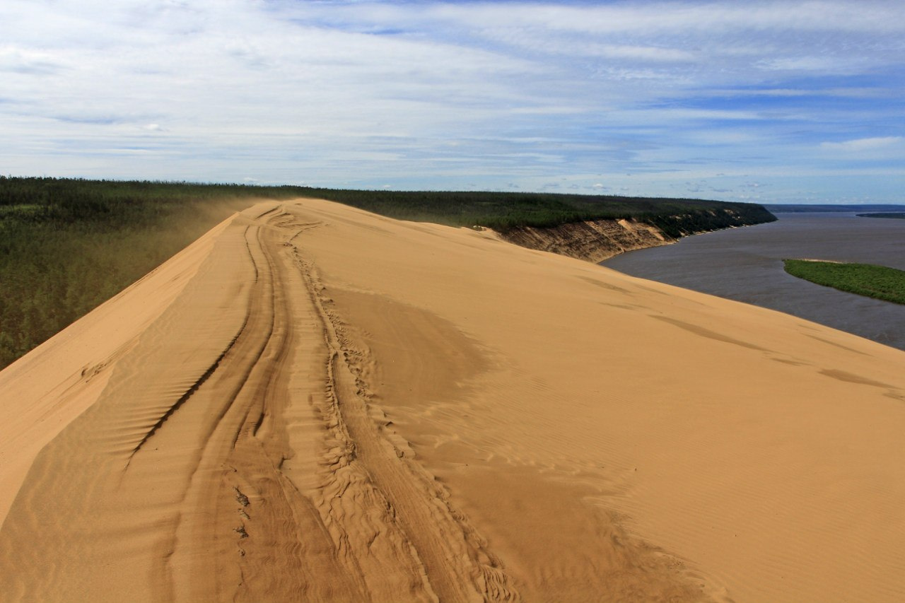 Песчаная волна. Фото: vk.com/lenapillars