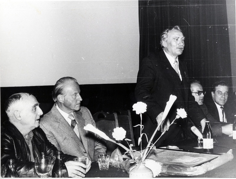 Выступление Тура Хейердала в лектории Географического общества в 1984 году