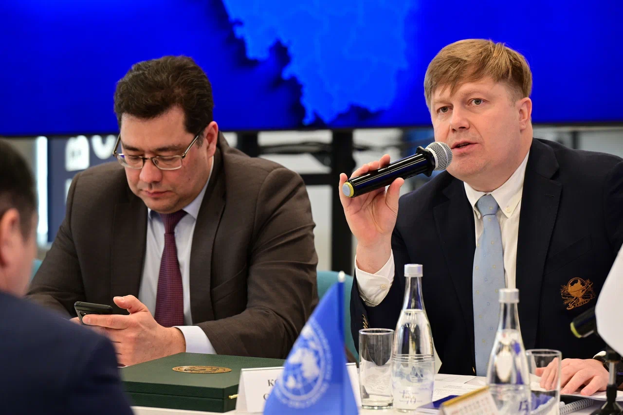 Выступает Сергей Корлыханов. Фото: пресс-служба администрации главы Республики Башкортостан