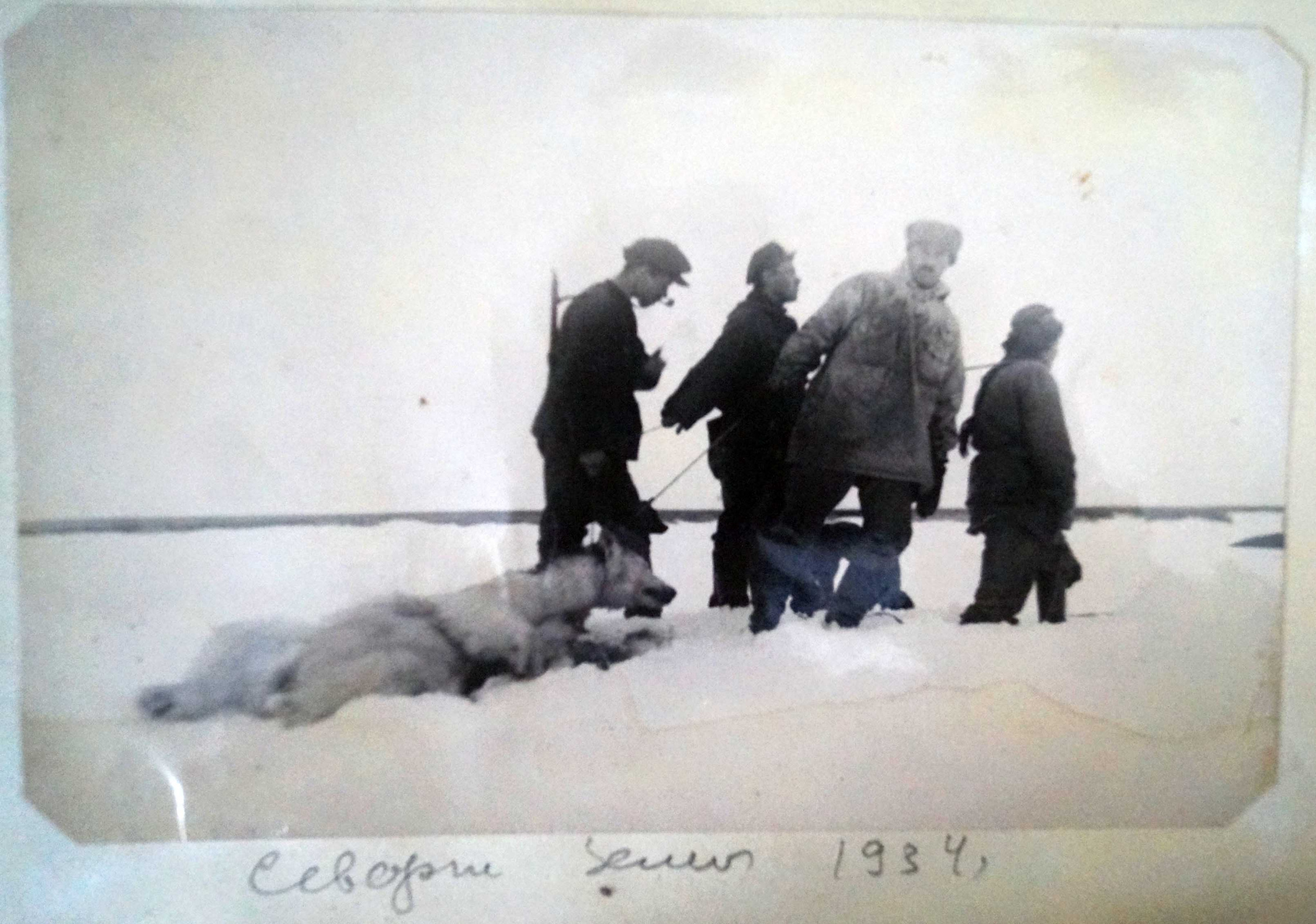 На Северной Земле. 1934 г. Фото из личного архива семьи Водзинских