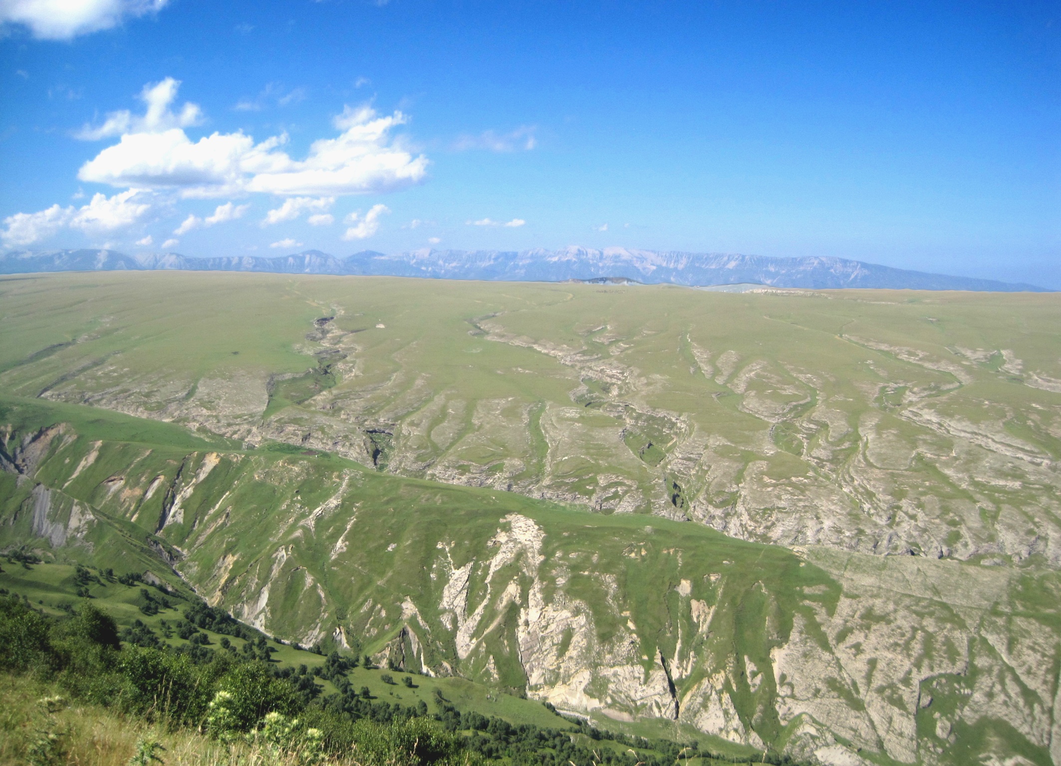 Плато Аракмеэр в Известняковом Дагестане: формы открытого карста. Фото предоставлено Дагестанским республиканским отделением РГО