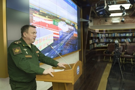 The representative of the Ministry of Defense of the Russian Federation, Colonel Andrei Zhilyakov. Photo by Nikolai Razuvaev