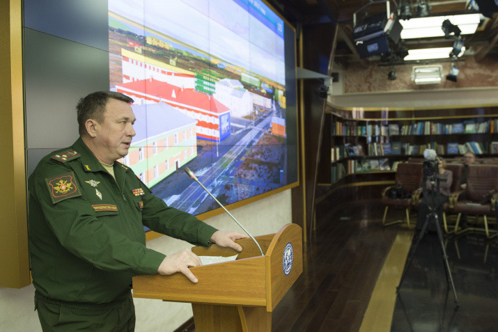 Представитель Министерства обороны РФ, полковник Андрей Жиляков. Фото: Николай Разуваев
