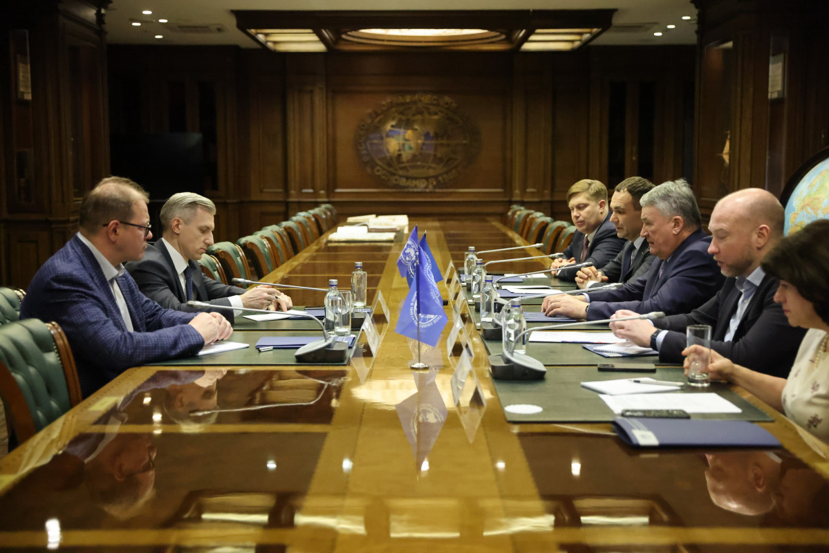 Во время встречи в Штаб-квартире РГО в Москве. Фото: пресс-служба РГО / Евгений Мессман
