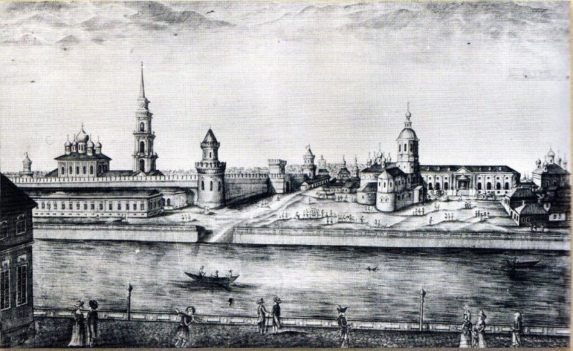 Одно из первых художественных изображений Тулы. Вид города Тулы от оружейного завода. Гравюра Х. Пастухова (1801) по рисунку П. Болотова (1792). Фото: Тульский историко-архитектурный музей (tiam-tula.ru/gorod-tula-v-izobrazitelnom-iskusst/)