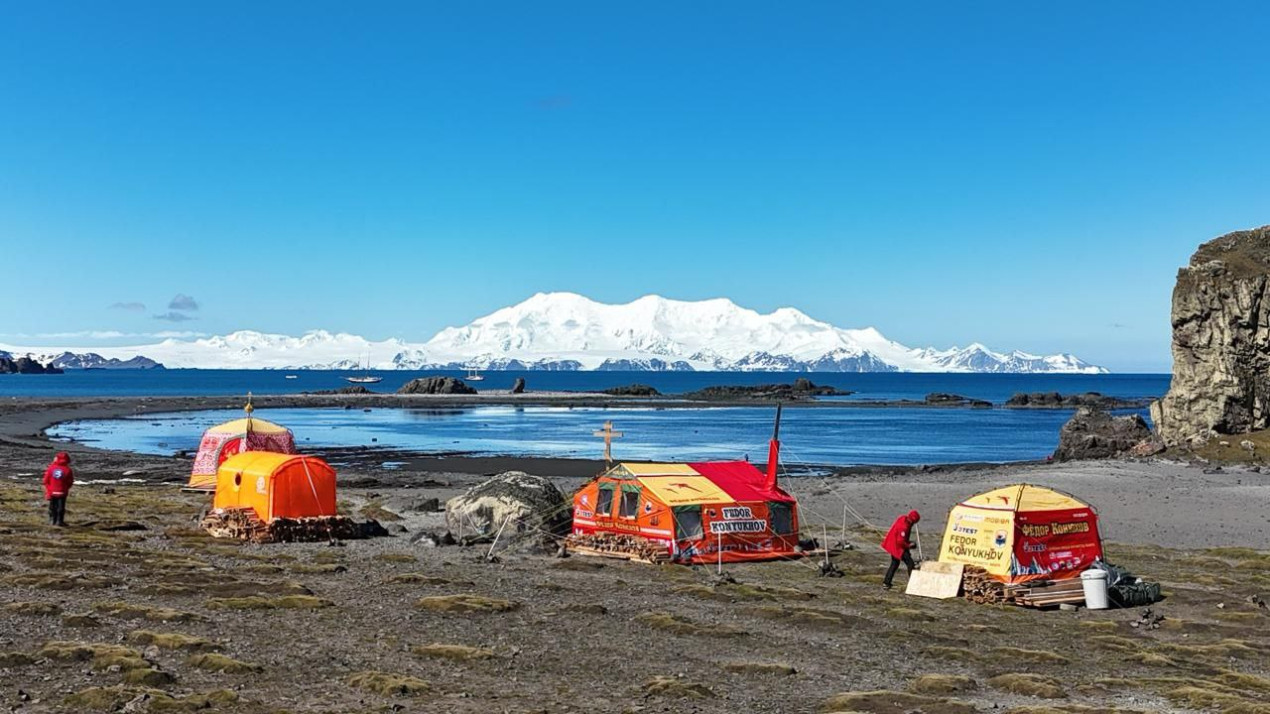 Так выглядит первая в истории одиночная антарктическая станция. Фото предоставлено экспедиционным штабом Федора Конюхова