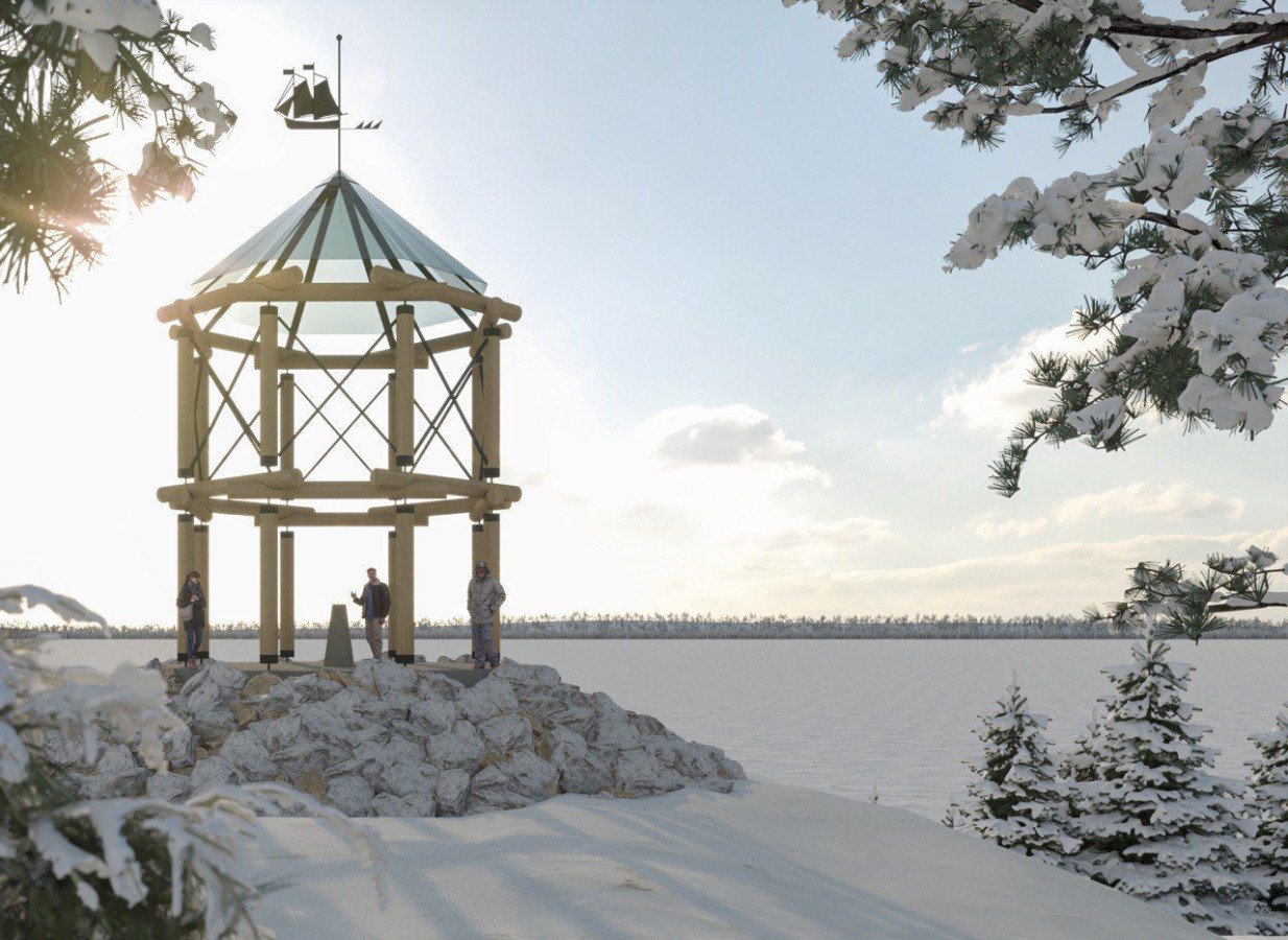 Мемориал героям Великой Северной экспедиции. Фото предоставлено Салехардским городским отделением РГО в ЯНАО