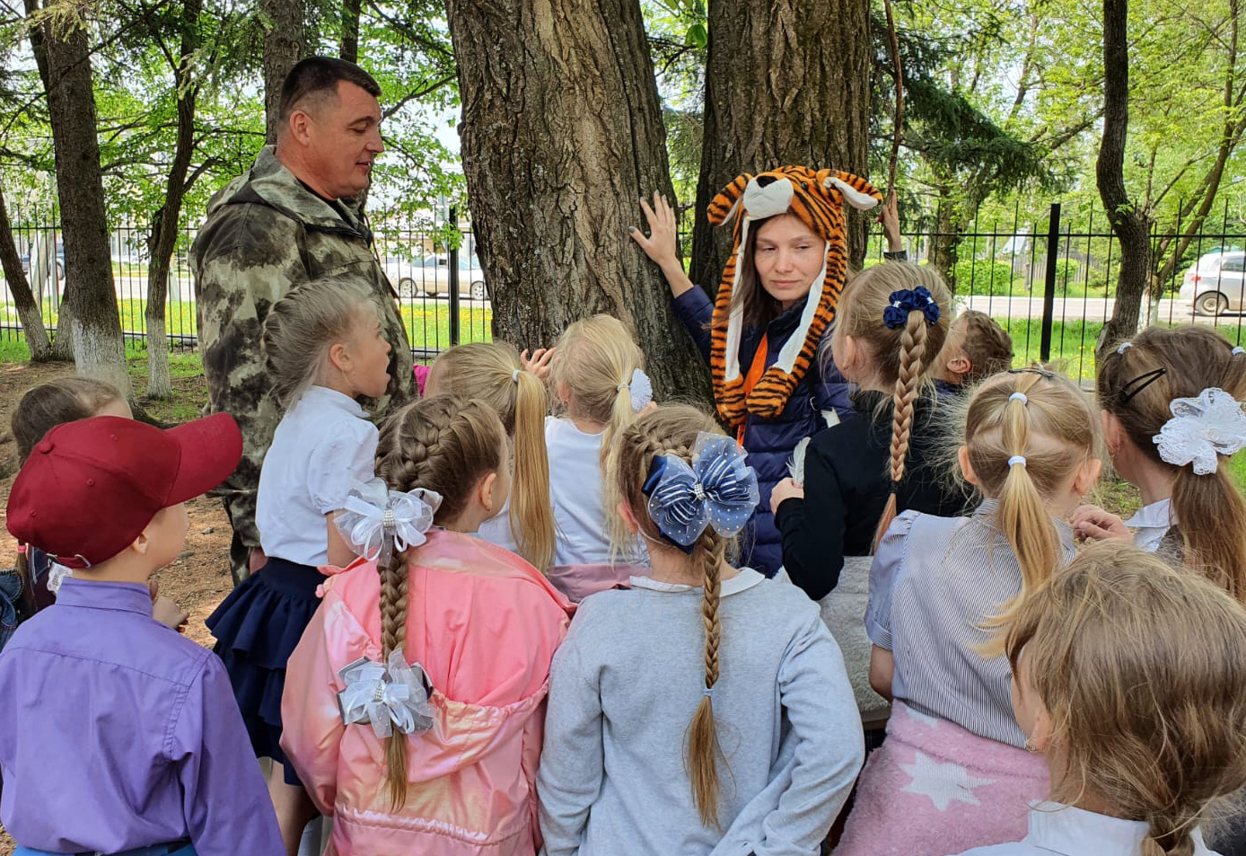 Уроки, посвящённые тиграм, вызывают у детей живой интерес. Фото предоставлено Ольгой Левашовой