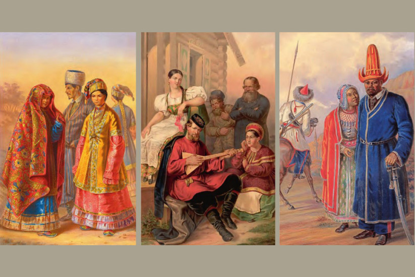 Рисунки Паули из альбома «Этнографическое описание народов России». Фото: Научный архив РГО 