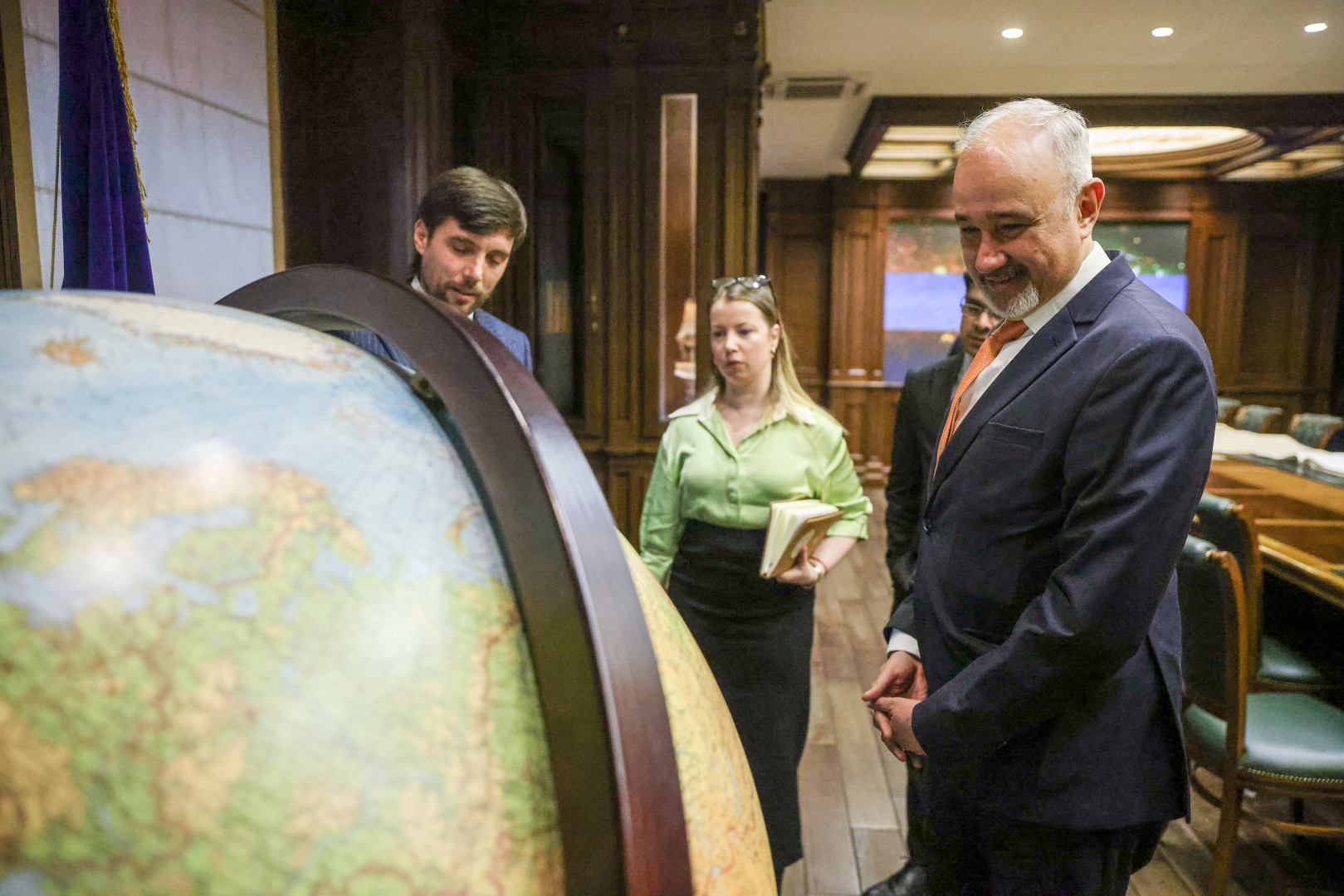 Participants of the meeting at the Headquarters of the Russian Geographical Society in Moscow. Photo: Evgeny Messman