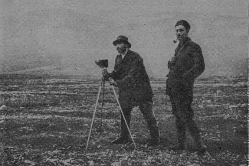 Владимир Русанов снимает окрестности Маточкина Шара. Фото: https://rusneb.ru