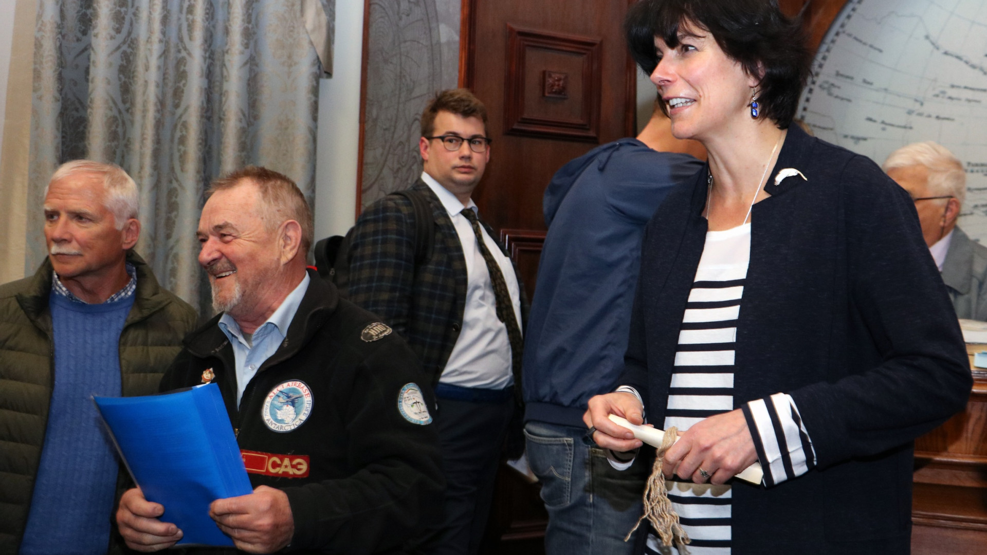 At the meeting of the Polar Commission of the St. Petersburg branch of the Society. Photo by: Tatiana Nikolaeva