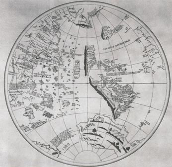 Изображение глобуса Иоганна Шёнера. Фото: https://en.wikipedia.org