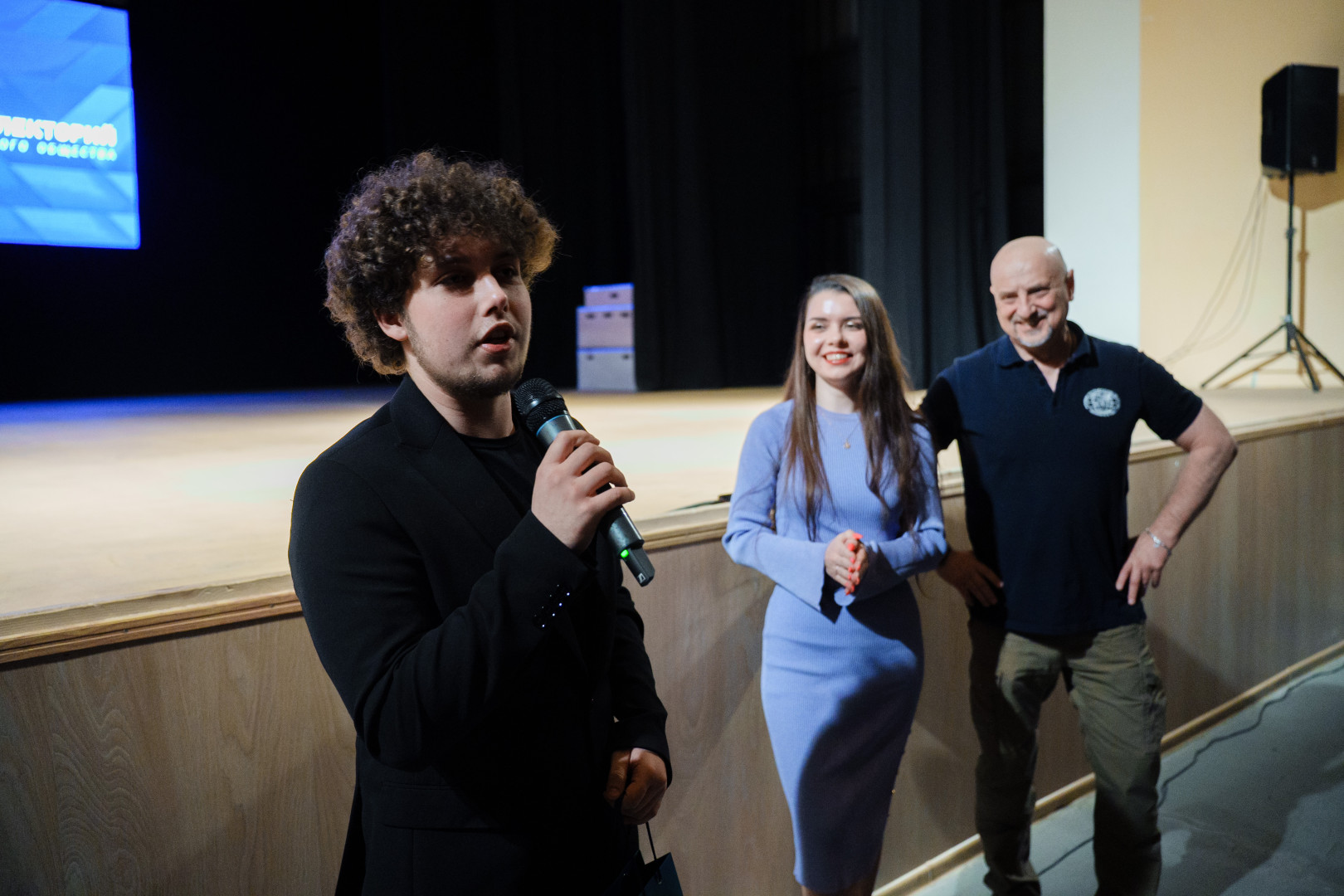 Вопрос Алексею Никулину. Фото: пресс-служба Костромского областного отделения РГО