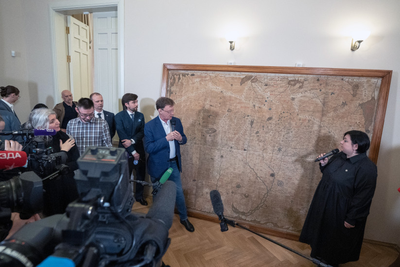 Remezov's map. Photo: Vladimir Neskoromny / RGS press-service