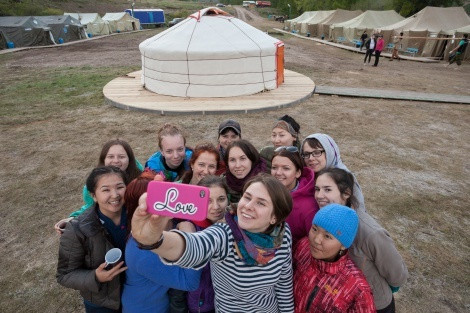 The volunteers of the «Kyzyl-Kuragino expedition»