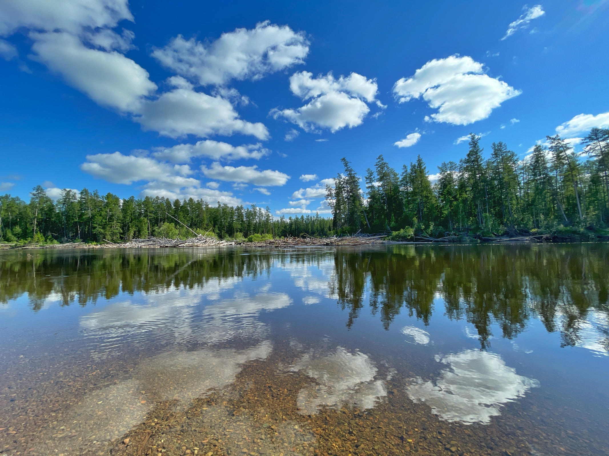 Зеркальная гладь Маи. Фото Л. Захарова