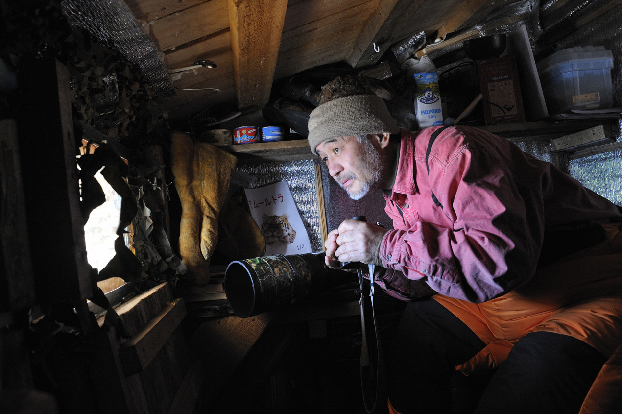 Toshiji Fukuda at the cape of Opasnaya Bay. Photo courtesy of Toshiji Fukuda