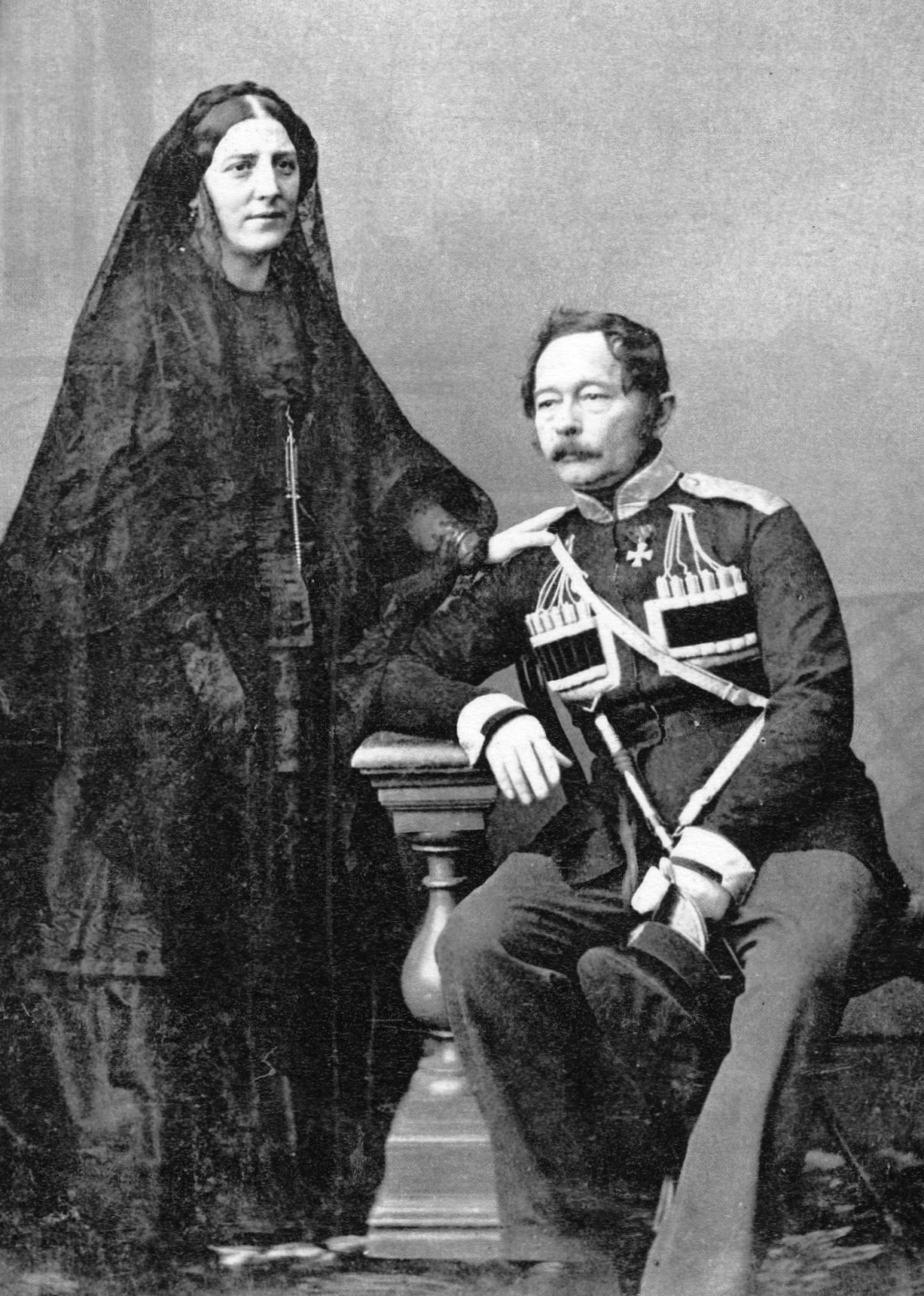 Муравьёв с женой Екатериной. Фото: wikipedia.org