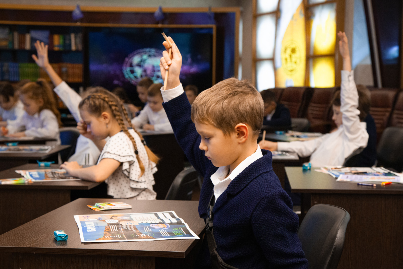 «День географии в школе» в Штаб-квартире Русского географического общества в Москве. Фото: Анна Юргенсон/пресс-служба РГО