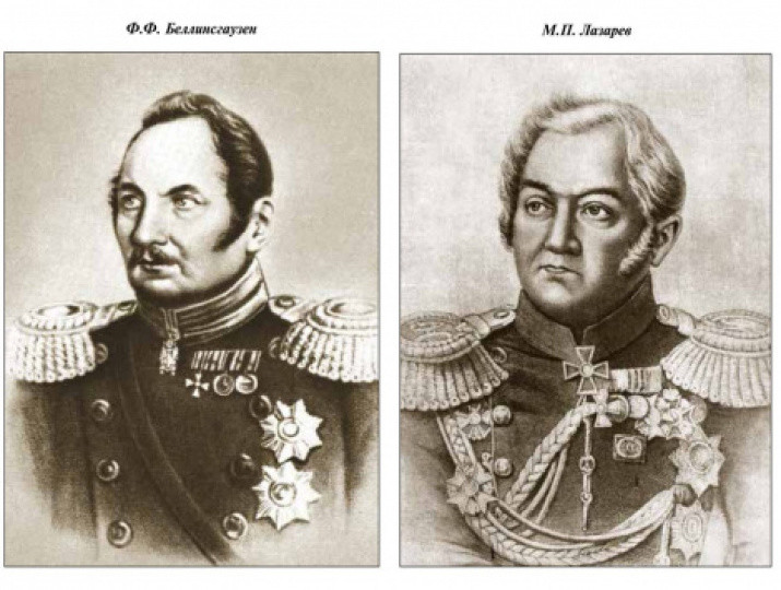 Thaddeus Bellingshausen and Mikhail Lazarev. Picture: wikipedia.org
