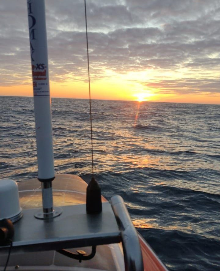 On one of the rare days of the expedition, when the sun came out on the horizon and the sea was calm. Photo: Fedor Konyukhov