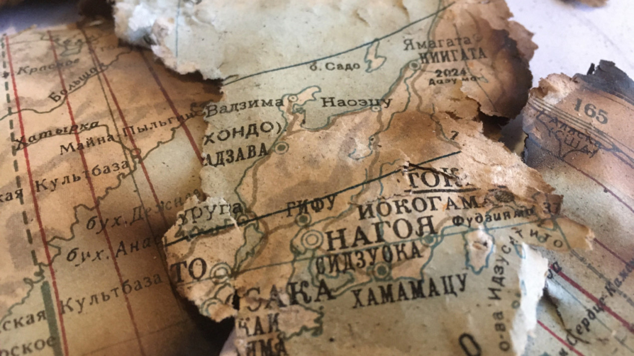 Flight map fragments of an ALSIB’s pilot. Photo: Aleksey Nikulin