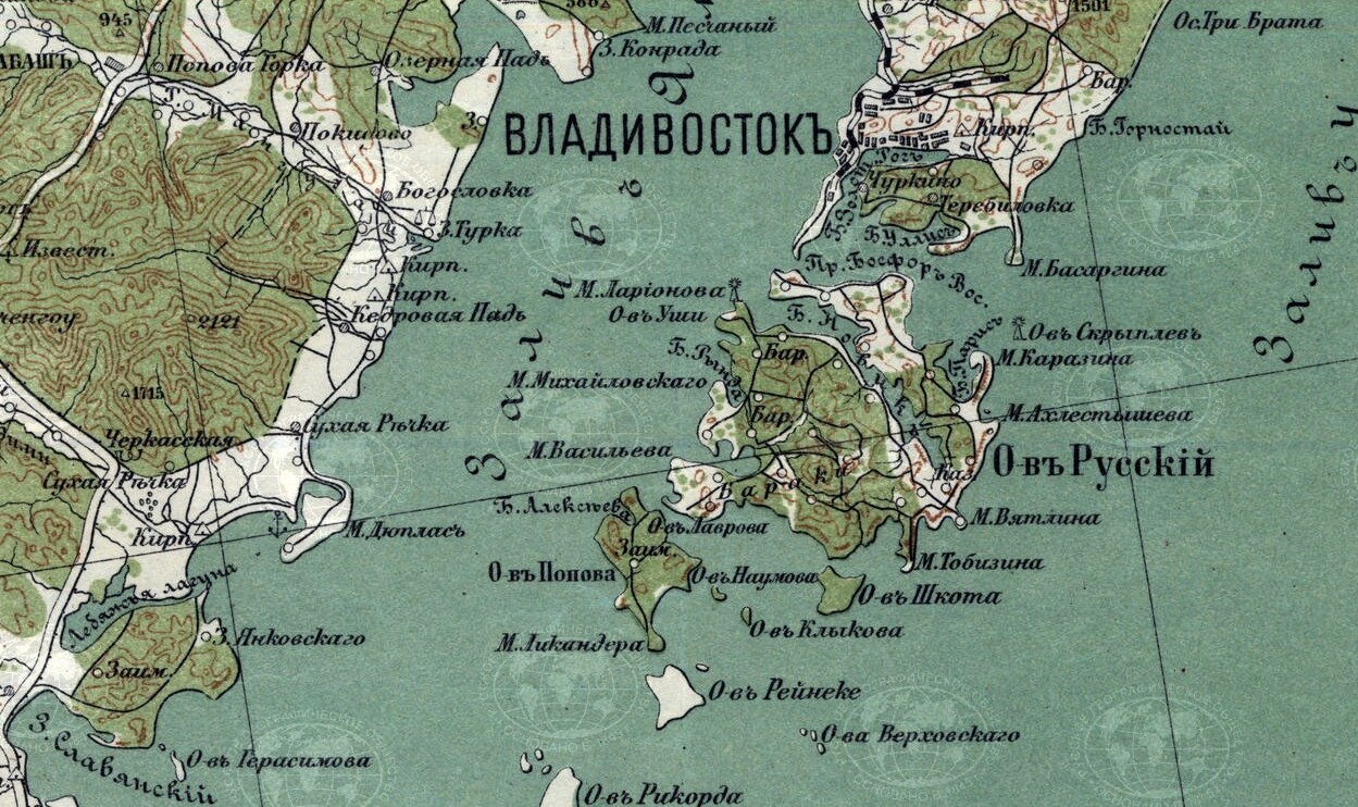 Лист карты восточной части Азиатской России