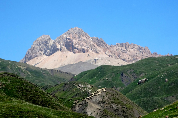 У южного подножия горы Шалбуздаг. Фото предоставлено Дагестанским республиканским отделением РГО