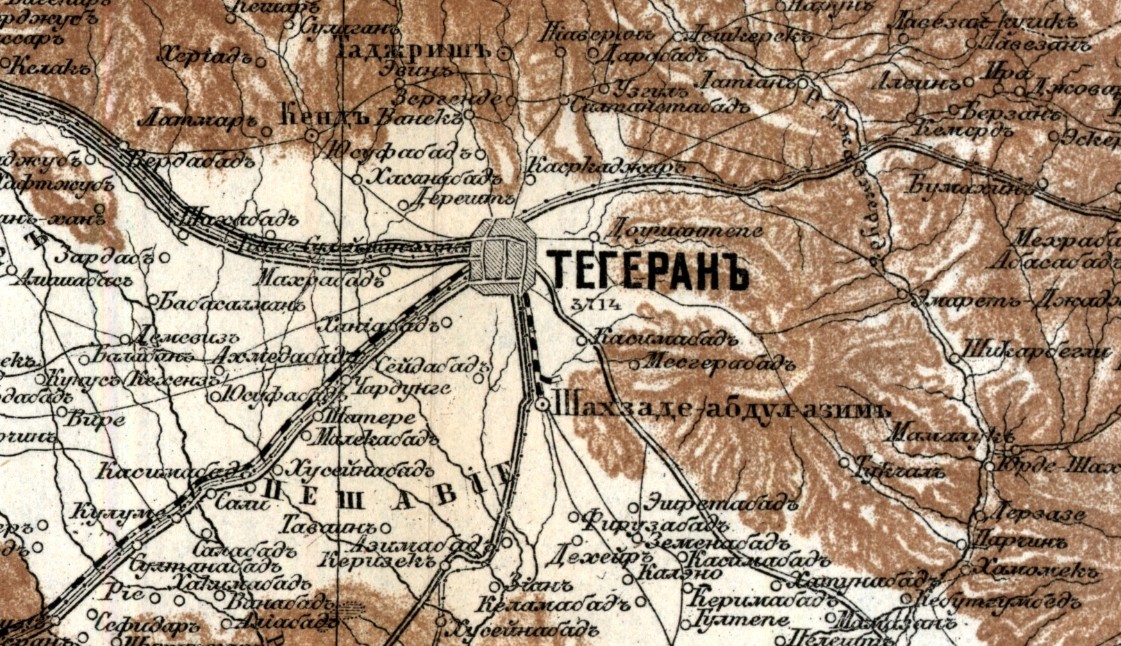 Фагмент карты Персии