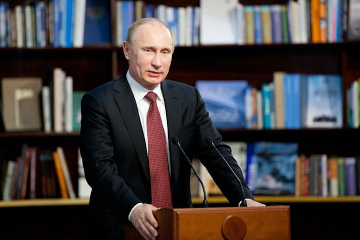 Председатель Попечительского Совета РГО Владимир Путин. Фото: Ярослав Никитин