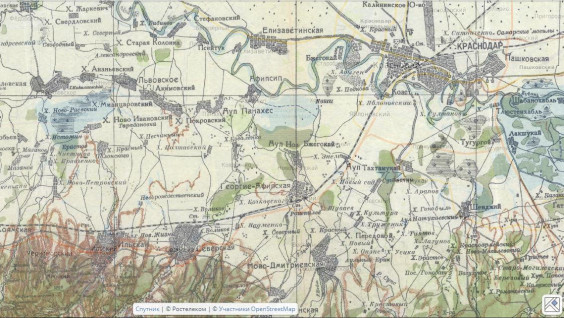 На Геопортале РГО опубликован веб-гис-проект "Карта Кавказа с прилегающими частями Турции и Персии"