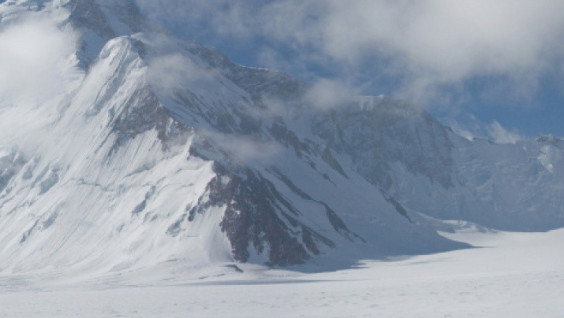 The Glacier of the Geographical Society in the Pamirs is Melting