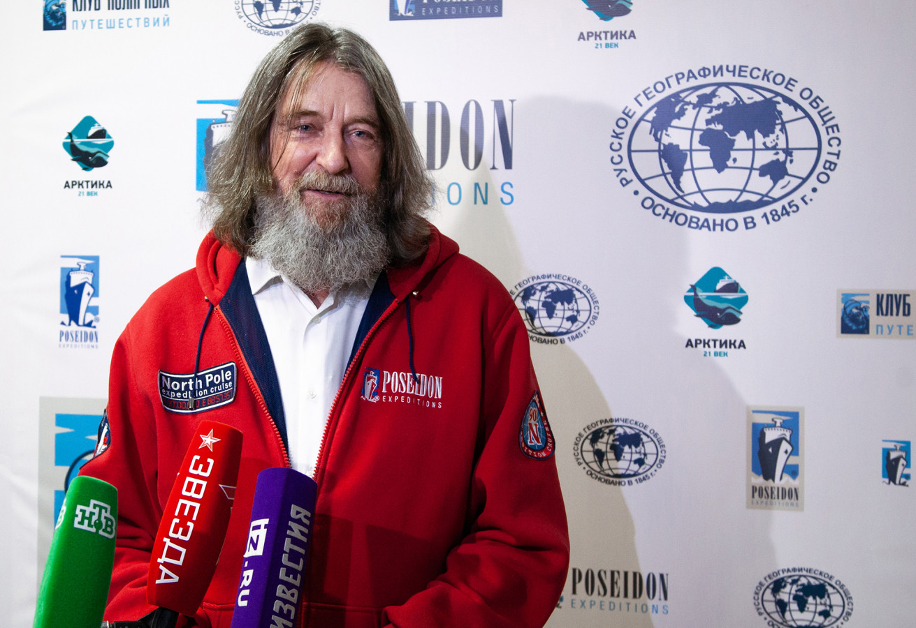 По словам Федора Конюхова, он согласен жить на Северном полюсе. Фото: пресс-служба РГО/Анна Юргенсон