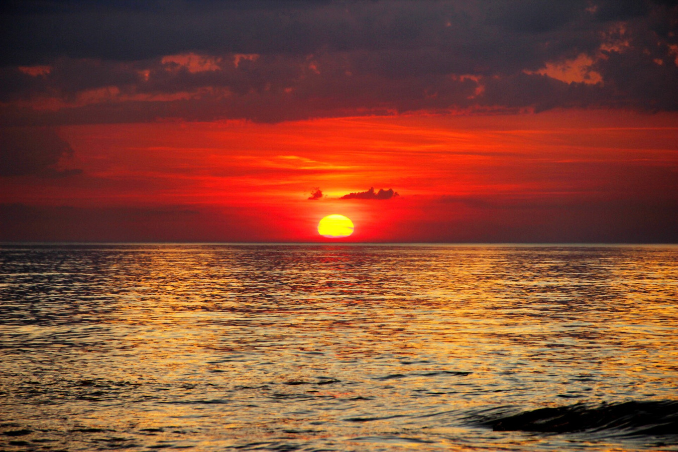 Закат над Балтийским морем. Фото: Анастасия Радюк, участник конкурса РГО 